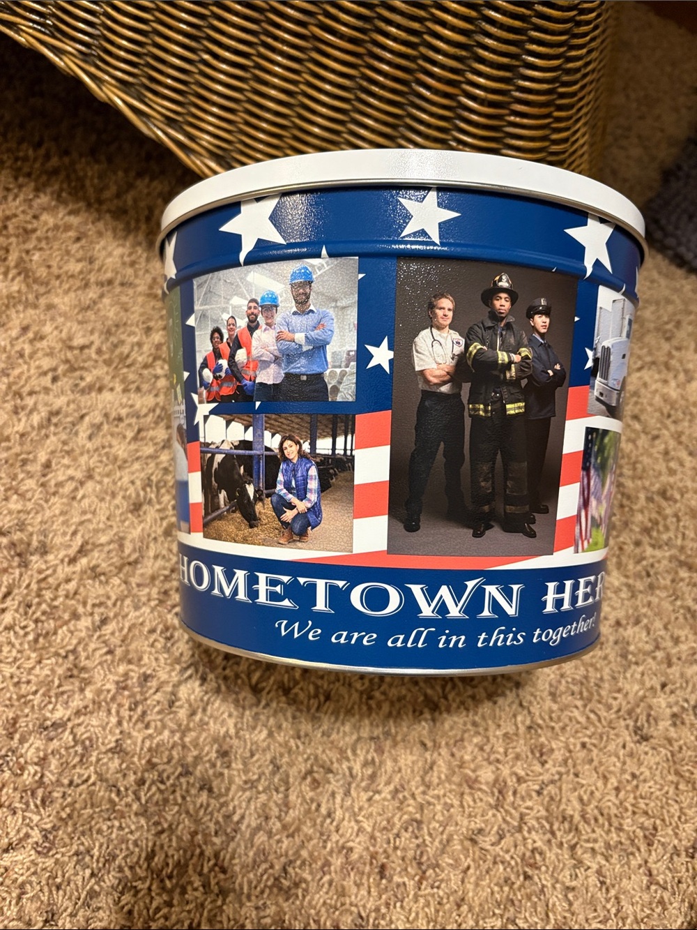 Hometown Heroes - we are all in this together tin